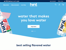 Tablet Screenshot of drinkhint.com